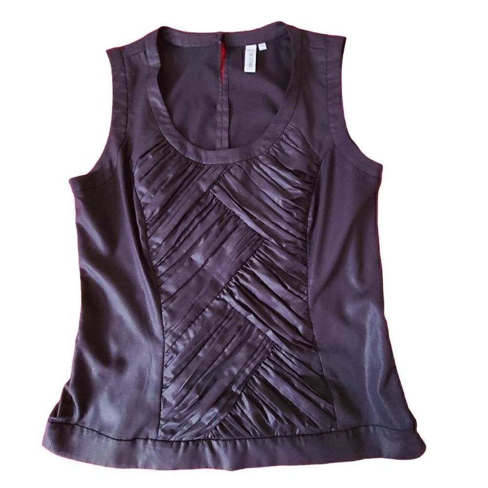 Sine Anthropologie Womens Black Sleeveless Tank Top